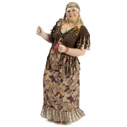 DEGUISEMENT FEMME ROBE HIPPIE SUNNY TAILLE 50-52