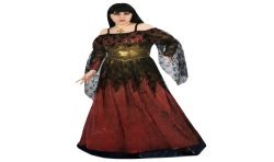 DEGUISEMENT FEMME ROBE DE VAMPIRE TAILLE XL 