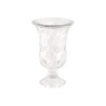VASE VERRE VENISE TRANSPARENT 17.8CM X 17.8CM X 28.5CM