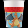 8 GOBELETS POKEMON GO PIKACHU EN COULEURS 200 ML