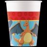 8 GOBELETS POKEMON GO PIKACHU EN COULEURS 200 ML