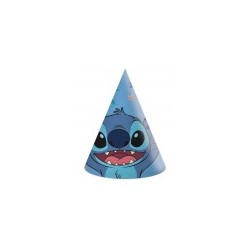6 CHAPEAUX POINTUS DE FETE EN CARTON THEME STITCH 