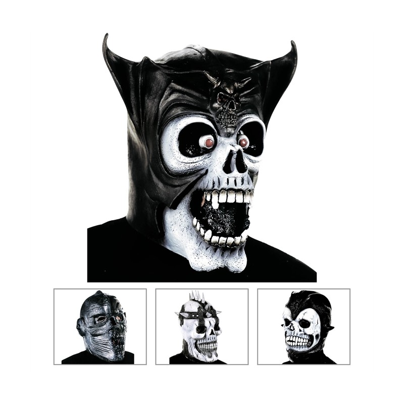 MASQUE EN LATEX CRANE GUERRIER COMBATTANT EXISTE EN 4 MODELES 