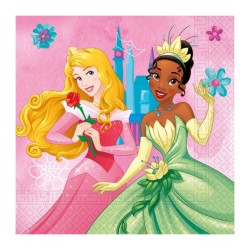 20 SERVIETTES EN PAPIER PRINCESSES DISNEY 33 X 33 CM