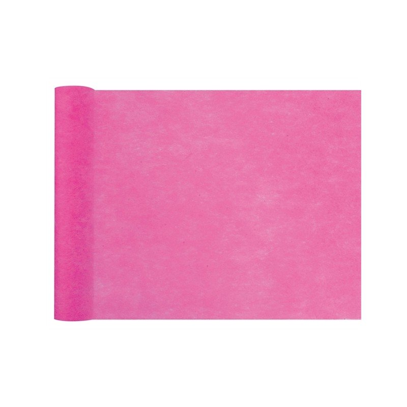 CHEMIN DE TABLE INTISSE 30 CM X 25 M ROSE FUSCHIA