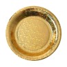 10 ASSIETTES RONDES SCINTILLANTES OR 23 CM