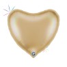 BALLON METALLIQUE COEUR OR 91 CM 36 "