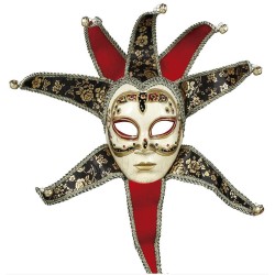 MASQUE VENITIEN ROUGE ET OR 