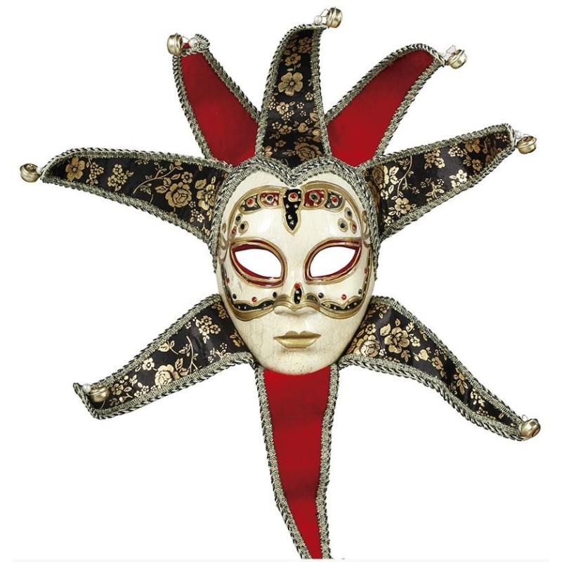 MASQUE VENITIEN ROUGE ET OR 