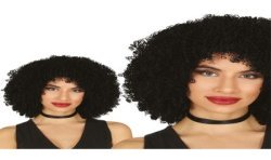 PERRUQUE FEMME BOUCLEE NOIRE 
