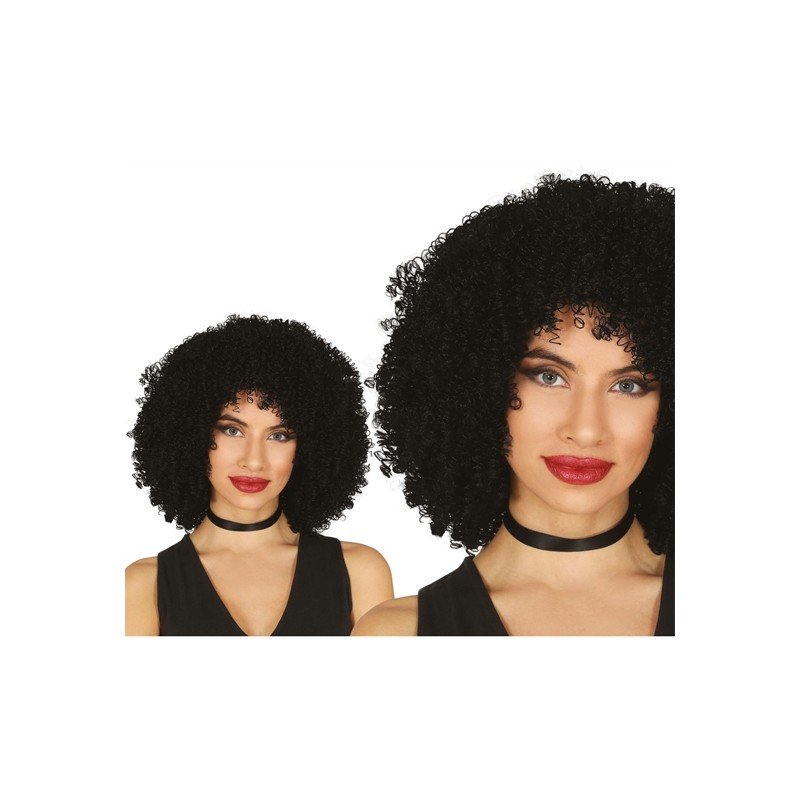 PERRUQUE FEMME BOUCLEE NOIRE 