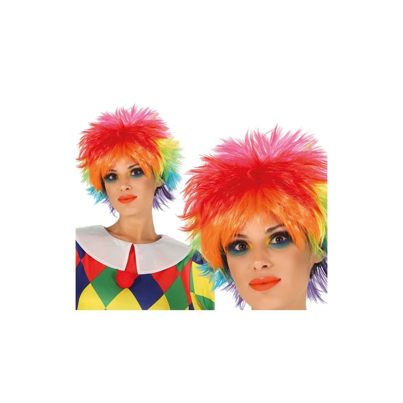 PERRUQUE COURTE MULTICOULEURS 