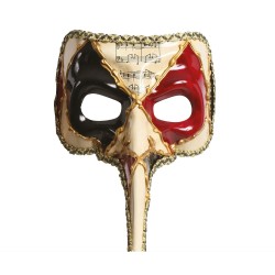 DEMI MASQUE LOUP VENITIEN DECOR MUSIQUE 