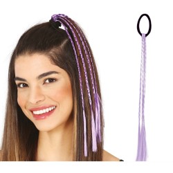 3 TRESSES LILAS DE 35 CM 