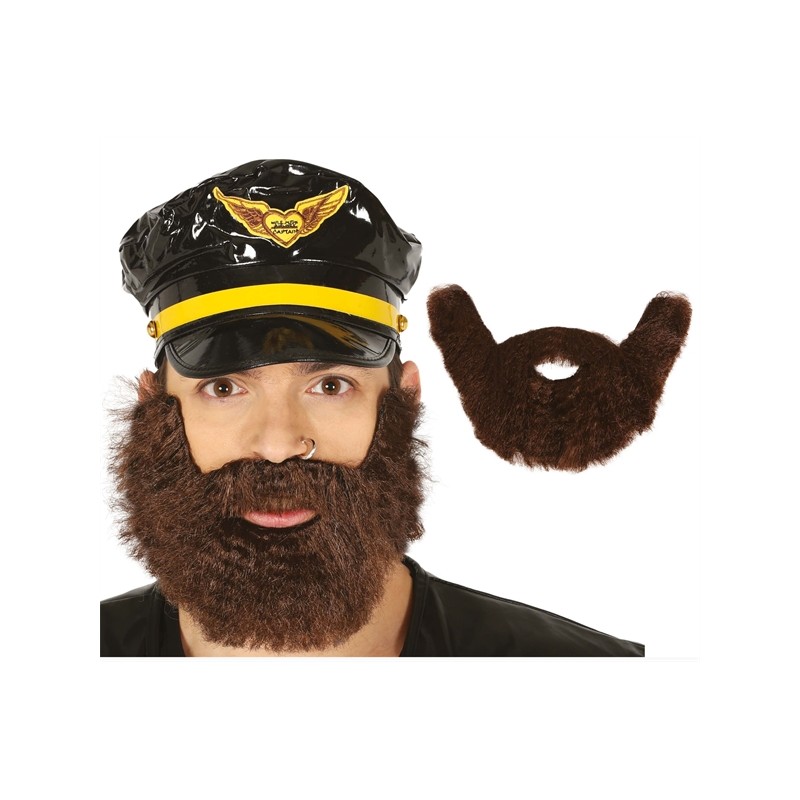 BARBE EPAISSSE CHATAIN 