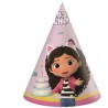 6 CHAPEAUX DE FETE PAPIER GABBYCHAT OU GABBY'S DOLLHOUSE 