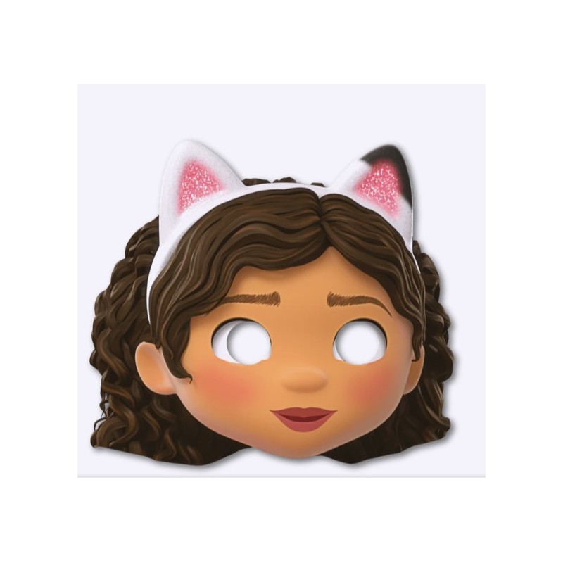 6 MASQUES PAPIER GABBYCHAT OU GABBY'S DOLLHOUSE 