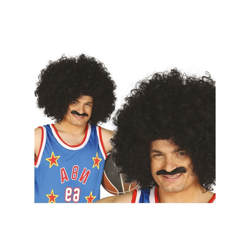 PERRUQUE BOUCLEE GEANTE NOIR 