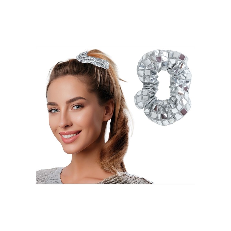 ATTACHE CHEVEUX ARGENTEE 