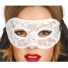 DEMI MASQUE LOUP BLANC DENTELLE 