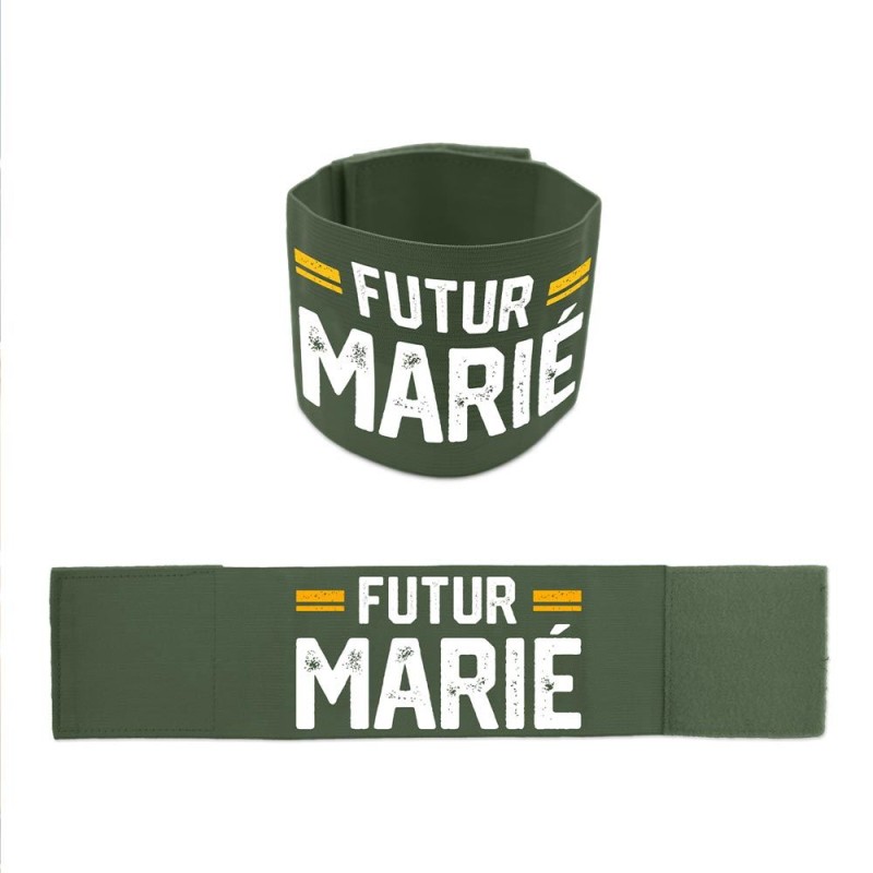BRASSARD VERT FUTUR MARIE EVG ENTERREMENT DE VIE DE GARCON