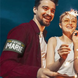 BRASSARD VERT FUTUR MARIE EVG ENTERREMENT DE VIE DE GARCON