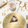 TRIO DE CONFETTIS BLANC ET OR JOYEUX ANNIVERSAIRE 