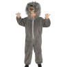 DEGUISEMENT ENFANT LOUP GRIS TAILLE 5-6 ANS 