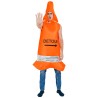 DEGUISEMENT CONE DE CHANTIER ORANGE TAILLE UNIQUE 
