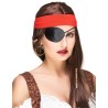 CACHE OEIL OU BANDEAU PIRATE NOIR SATIN