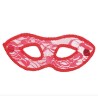 DEMI MASQUE LOUP DENTELLE ROUGE