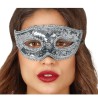 MASQUE LOUP SEQUINS ARGENT POUR CARNAVAL