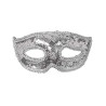 MASQUE LOUP SEQUINS ARGENT POUR CARNAVAL