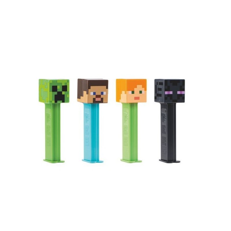 1 DISTRIBUTEUR BONBON PEZ MINECRAFT + 1 RECHARGE PAS LE CHOIX DU MODELE