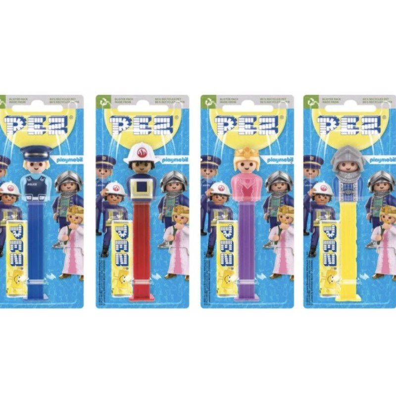 1 DISTRIBUTEUR BONBON PEZ PLAYMOBILE+ 1 RECHARGE PAS LE CHOIX DU MODELE