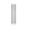 16 BOUGIES ARGENT 14.5 CM 