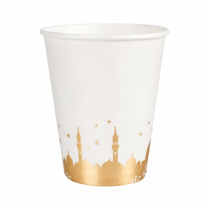 10 GOBELETS CARTONS EID MUBARAK 25 CL 