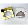 1 BOITE CADEAU EN CARTON EID MUBARAK 15 X 15 X 3.5 CM 