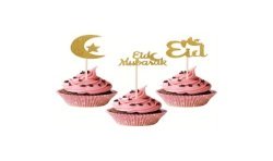 24 PICKS A DECORATIONS POUR GATEAUX EID MUBARAK 