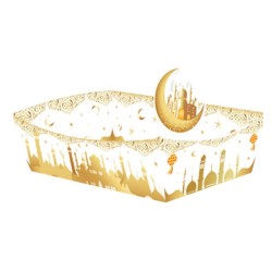 6 PLATEAUX CARTON EID MUBARAK 14 X 8 X 4 CM