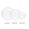 KIT 40 BALLON BUBBLES EN PLASTIQUE TRANSPARENTS