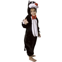 DEGUISEMENT GROSMINET SYLVESTRE CHAT NOIR TAILLE 8 ANS 