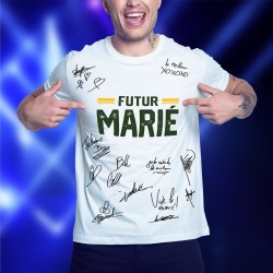 T-SHIRT FUTUR MARIE POUR EVG OU ENTERREMNT DE VIE DE GARCON