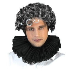 COLERETTE BAROQUE NOIRE OU FRAISE NOIRE