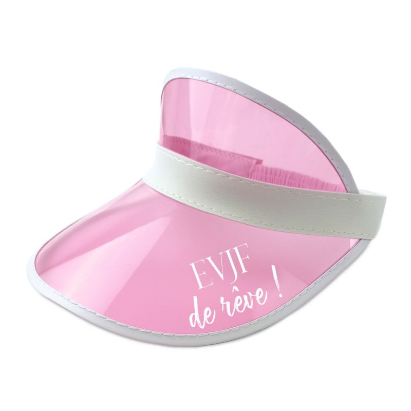VISIERE TRANSPARENTE ROSE EVJF DE REVE