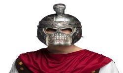 CASQUE ROMAIN AVEC MASQUE TETE DE MORT SKULL 
