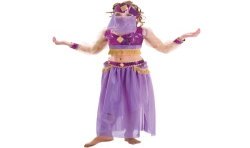 DEGUISEMENT FATIMA VIOLETTE DANSEUSE DU VENTRE ORIENTALE TAILLE 116