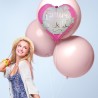 BALLON METALLIQUE EVJF COEUR ROSE FUTURE MARIEE