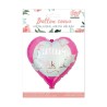 BALLON METALLIQUE EVJF COEUR ROSE FUTURE MARIEE
