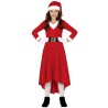 DEGUISEMENT FILLE MERE NOEL ROBE LONGUE TAILLE 10-12 ANS